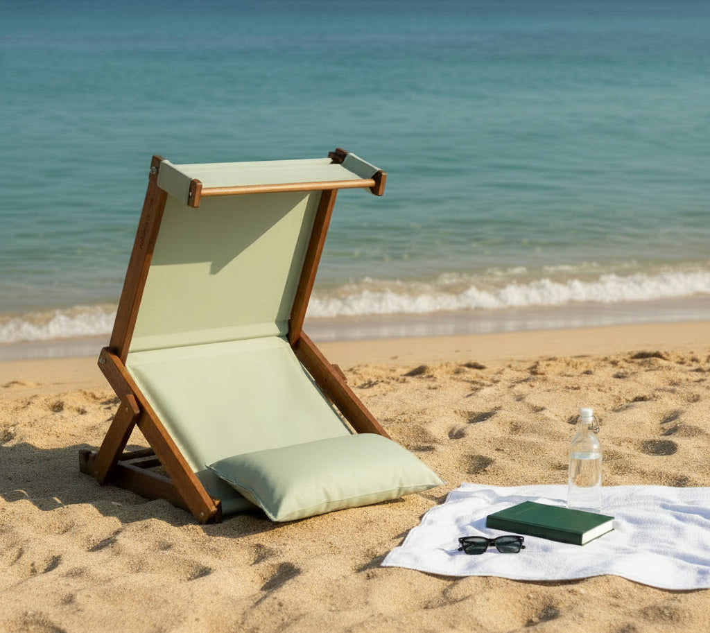 Premium Portable Beach Shaders with Built-In Pillow | TheSunWood